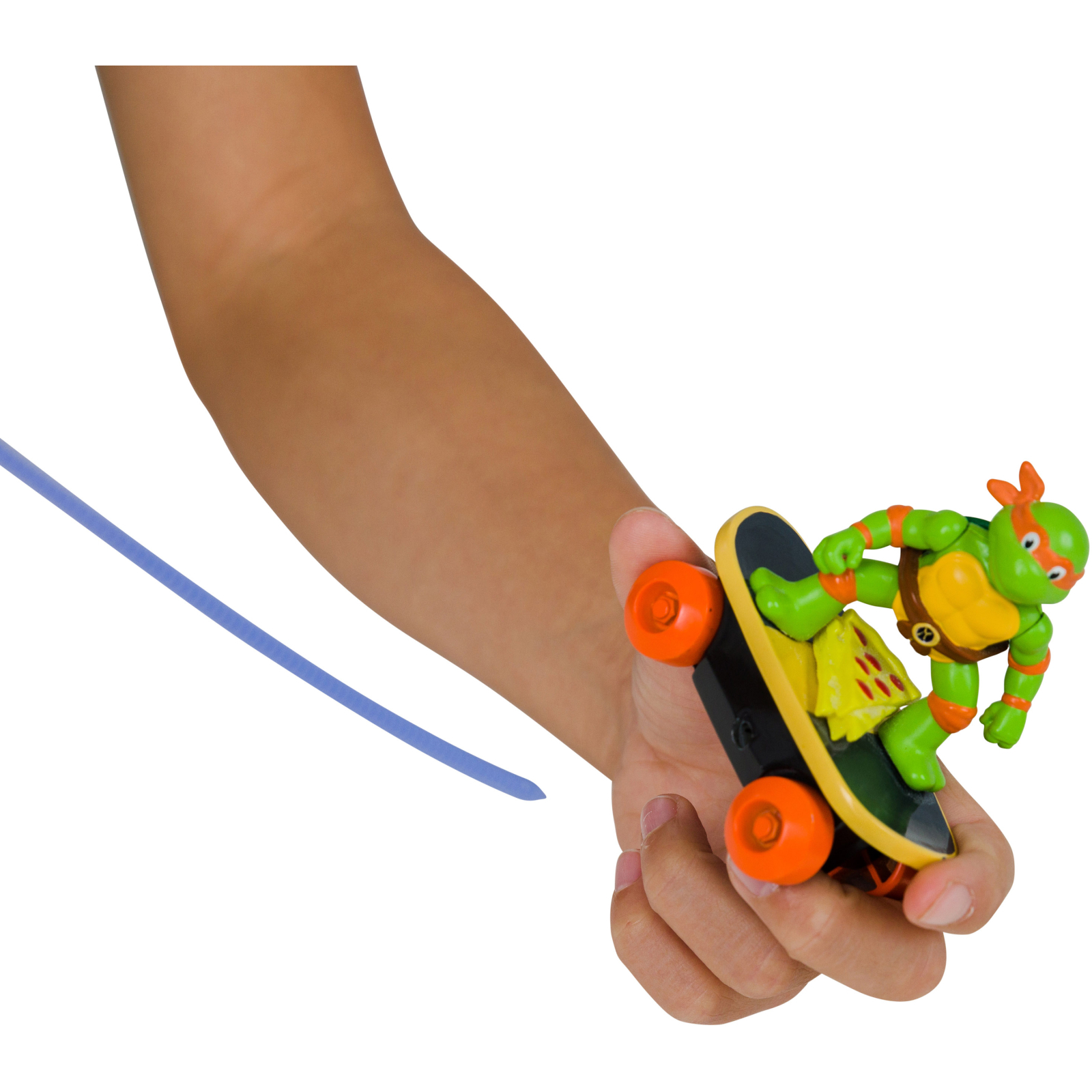 Игровой набор Funrise TMNT Черепашки-ниндзя классические Скейтбордист с лаунчером Микеланджело (71041) изображение 9