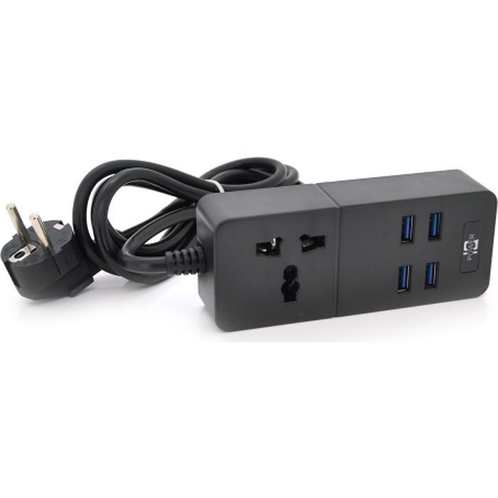 Сетевой фильтр питания Voltronic TВ-Т05, 1роз, 4*USB Black (ТВ-Т06-Black)