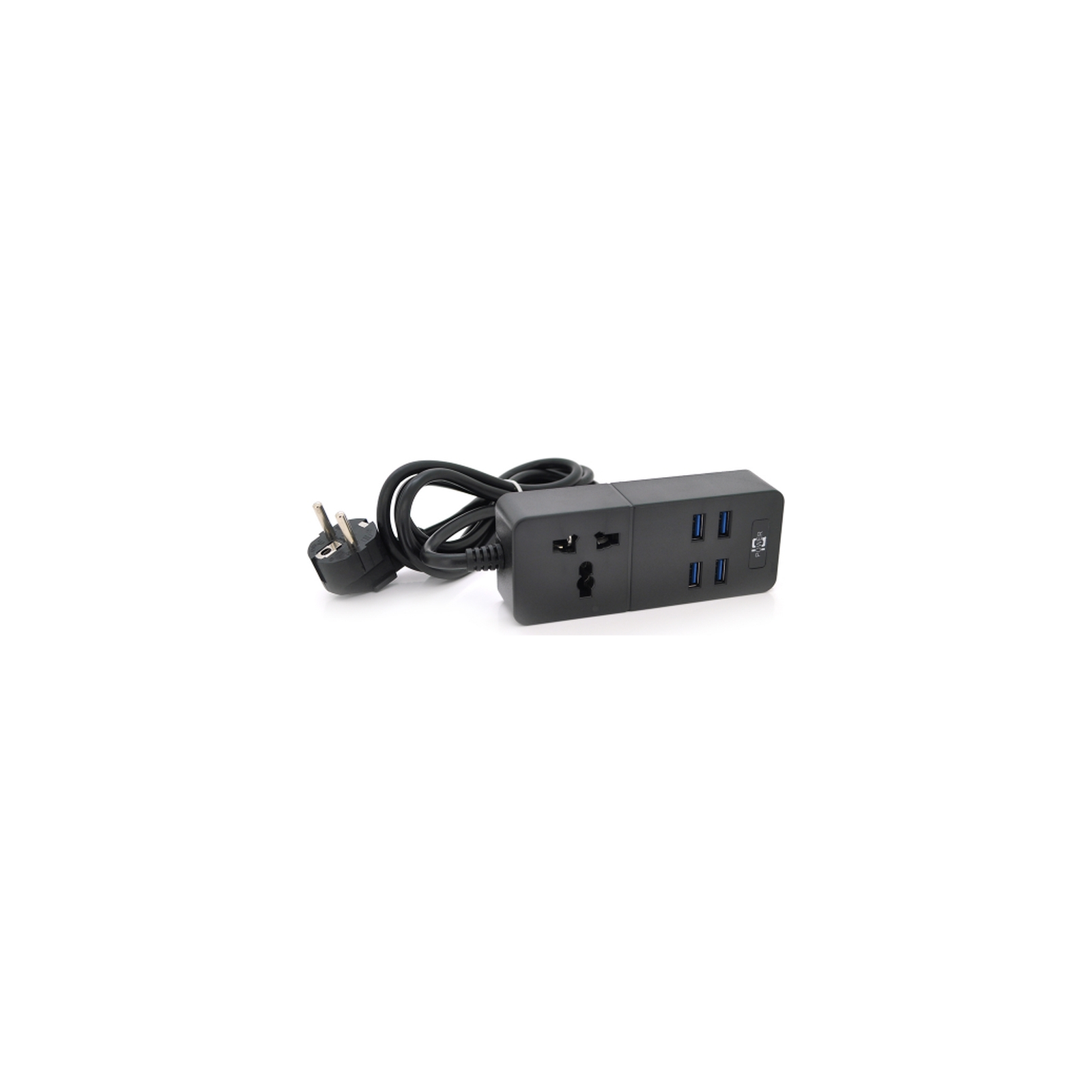 Мережевий фільтр живлення Voltronic TВ-Т05, 1роз, 4*USB Black (ТВ-Т06-Black)