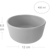Тарілка дитяча MinikOiOi Bowl - Powder Grey (101080104) зображення 2