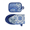 Кухонная прихватка Прованс набор рукавичка+прихватка Фреска синяя 15х19 и 15х20 см (4823093444058) изображение 2