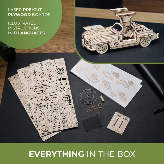 Конструктор Ugears Крылатое спорткупе (6337511) изображение 11
