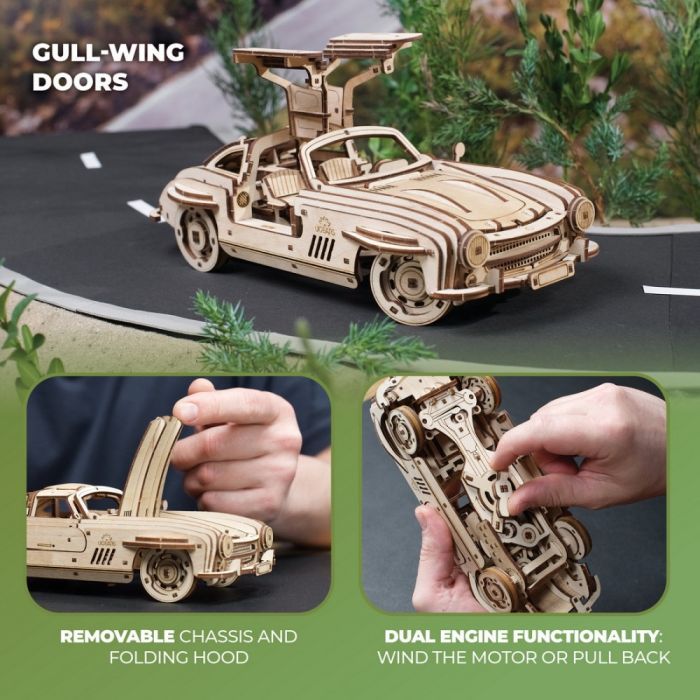 Конструктор Ugears Крылатое спорткупе (6337511) изображение 9