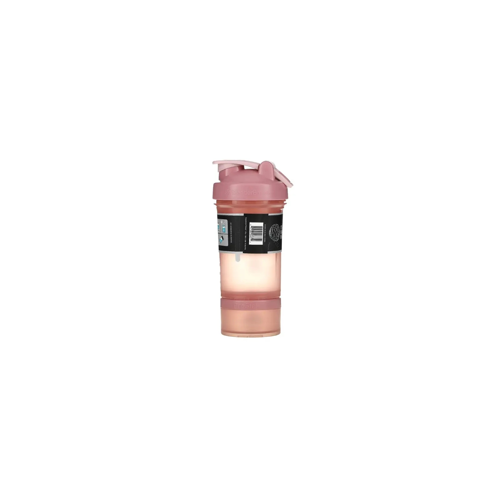 Шейкер спортивний BlenderBottle ProStak 22oz/650ml з 2-ма контейнерами Rose Pink (PS 22oz Rose_Pink) зображення 5