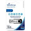 USB флеш накопитель Mediarange 64GB Black/Silver USB 2.0 (MR912) изображение 3