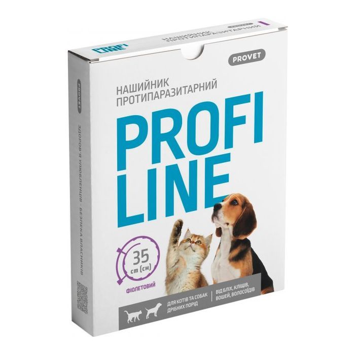 Ошейник для животных ProVET Profiline инсектоакарицид 35 см зеленый (4823082430970)