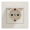 Розетка Schneider Electric ASFORA з кришкою, крем (EPH3100123)