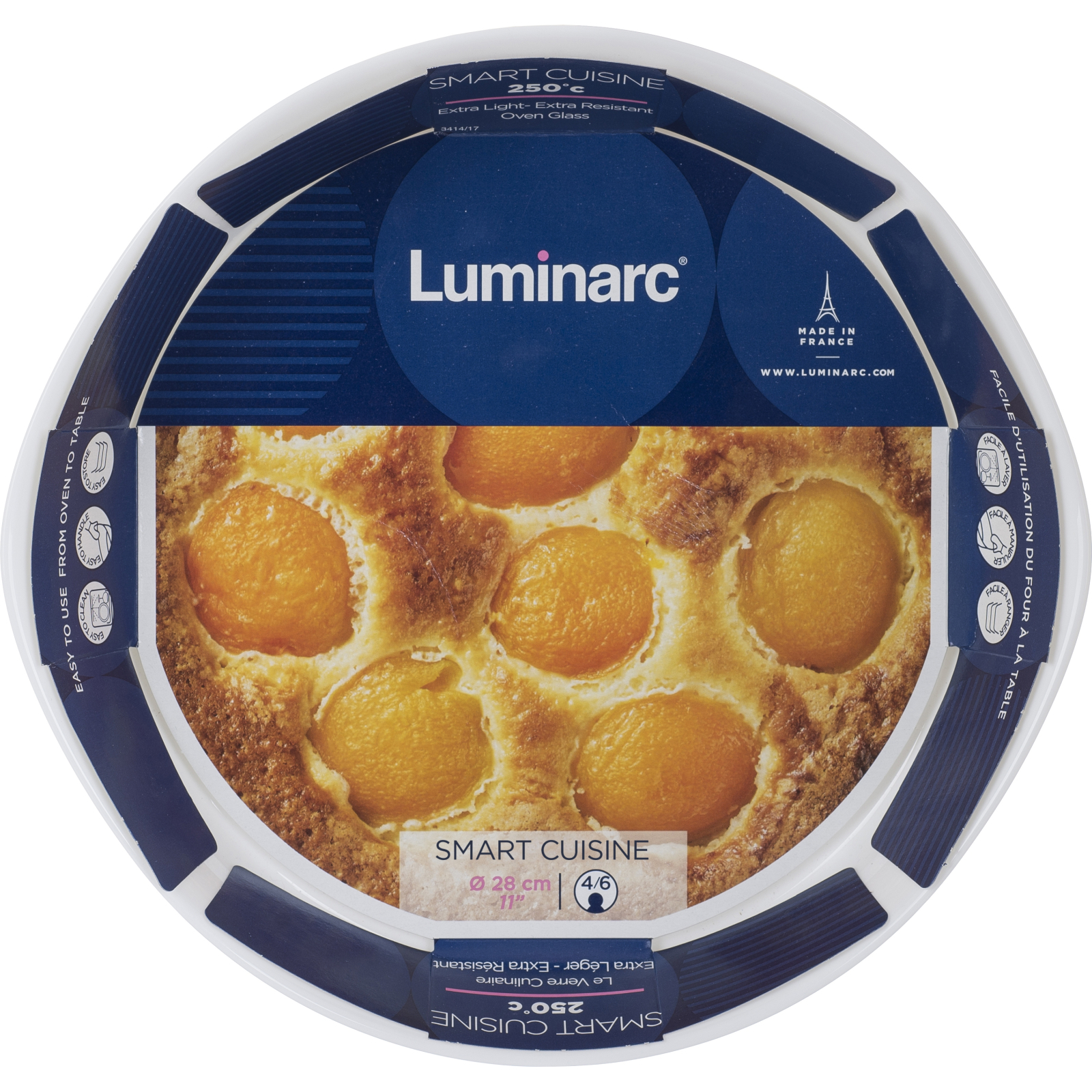 Форма для випікання Luminarc Smart Cuisine кругла 28 см (N3165) зображення 3