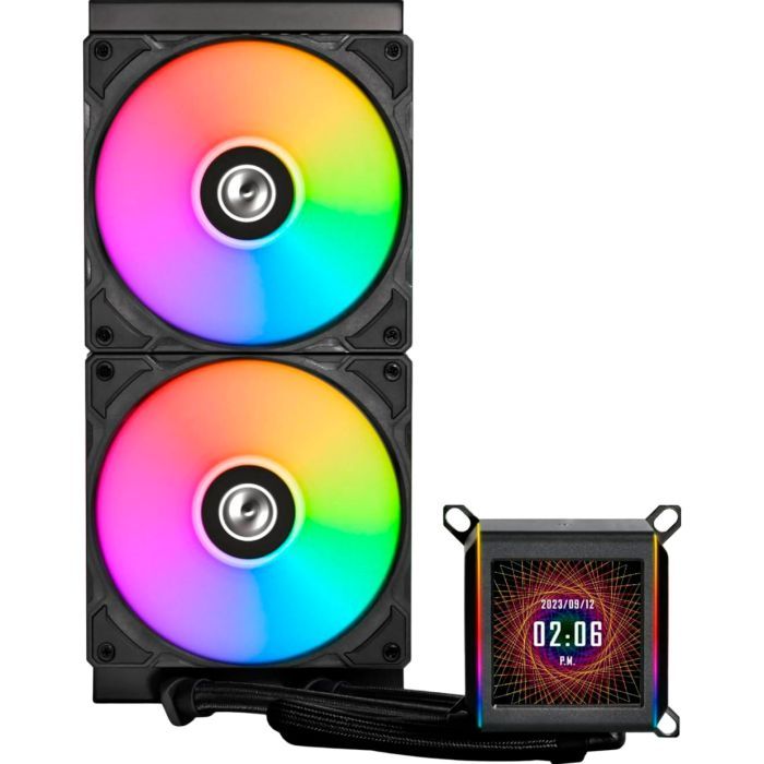 Система рідинного охолодження Lian Li Galahad II LCD, 280 Black (G89.GA2ALCD28B.00) зображення 2