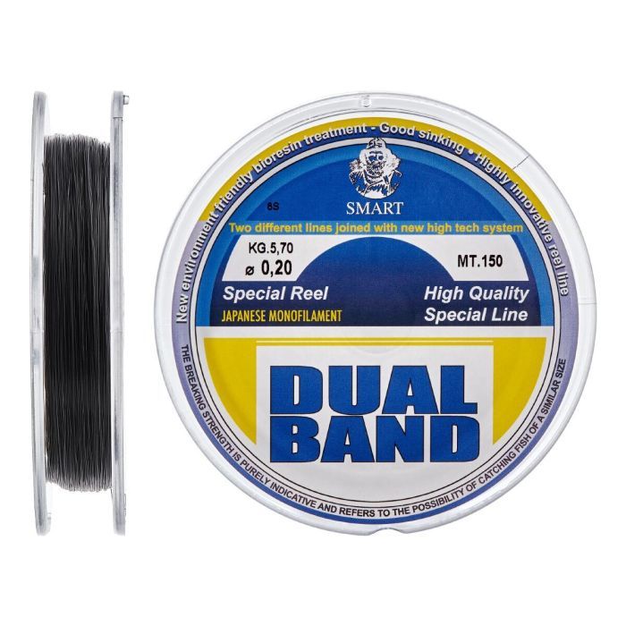Волосінь Smart Dual Band 150m 0.14mm 2.8kg (1300.31.21)