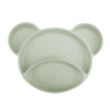 Тарелка детская Canpol babies Мишка силиконовая на присоске с тремя отделами, зеленая (51/401_gre) изображение 2