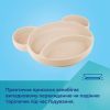 Тарелка детская Canpol babies Мишка силиконовая на присоске с тремя отделами, зеленая (51/401_gre) изображение 5