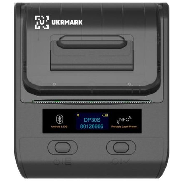 Принтер этикеток UKRMARK DP30BK, USB, Bluetooth, рулони 20-80 мм (900541)