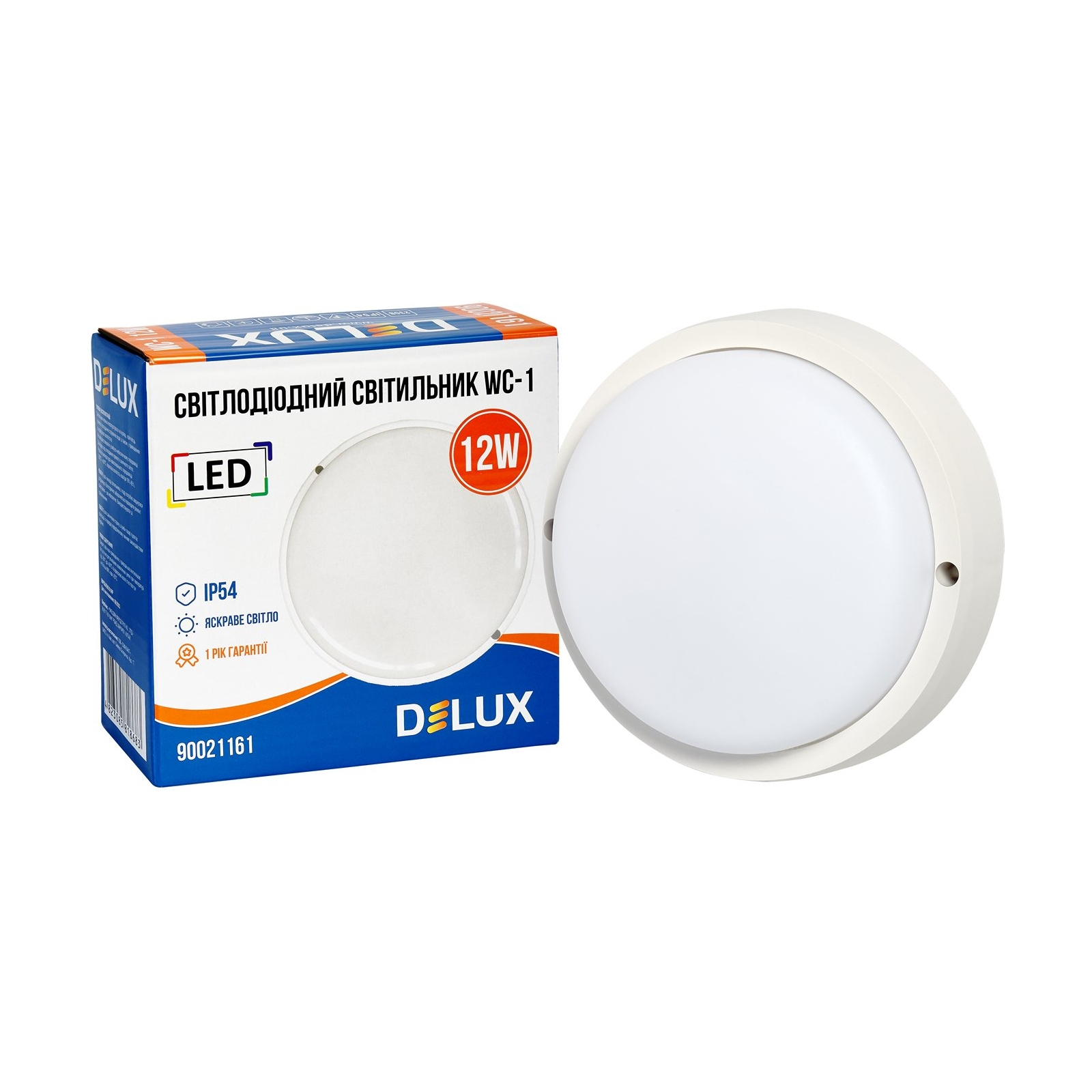 Світильник Delux WC-1 12 Вт 5000K IP54 (90021161) зображення 2