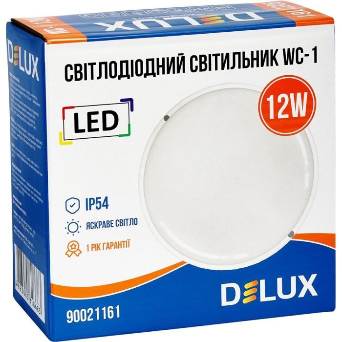 Світильник Delux WC-1 12 Вт 5000K IP54 (90021161) зображення 4