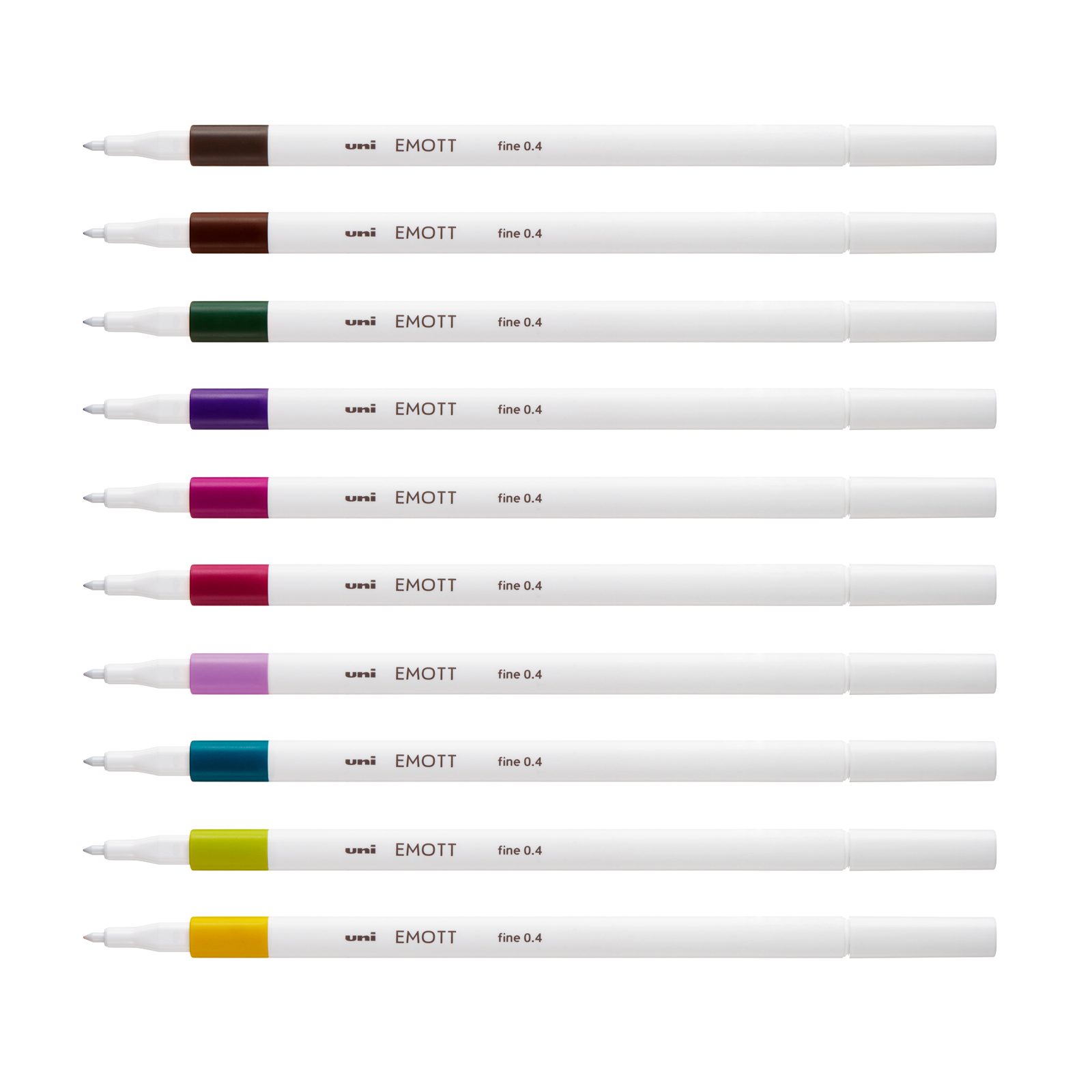Лайнер UNI набір Emott Calm-tone Dark Color 0.4 мм 10 кольорів (PEM-SY/10C.03CTDC) зображення 4