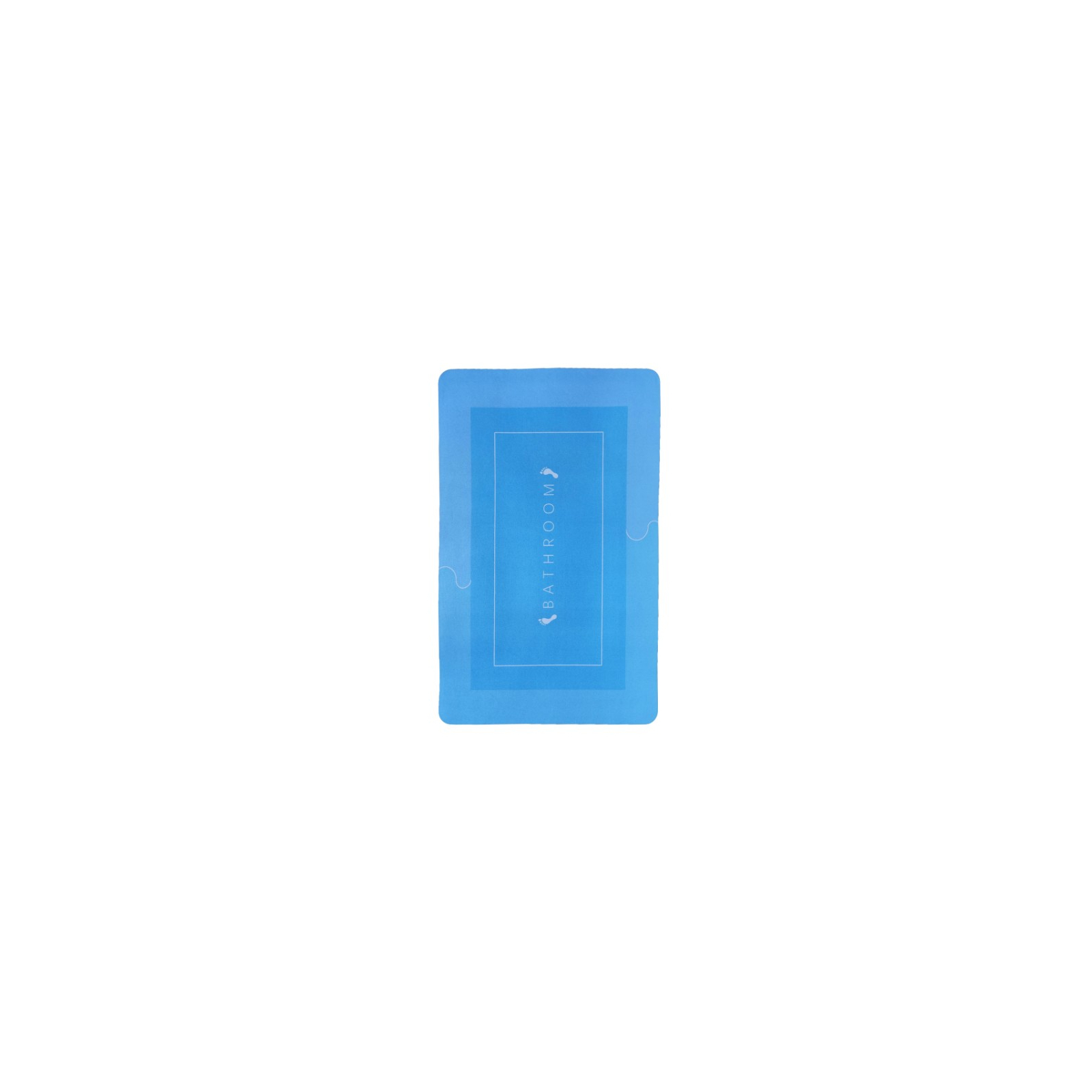 Килимок для ванної Stenson суперпоглинаючий 50 х 80 см прямокутний темно-синій (R30938 d.blue) зображення 2