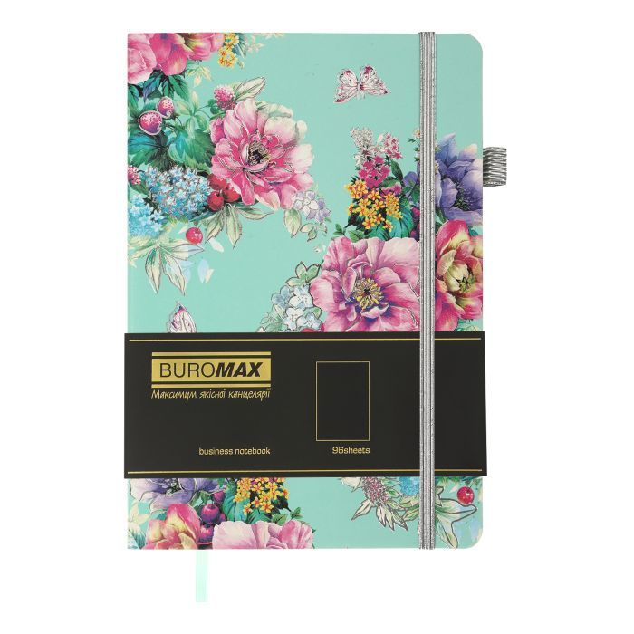 Книга записная Buromax Cherie А5 96 листов, без линовки черный (BM.295005-01) изображение 2