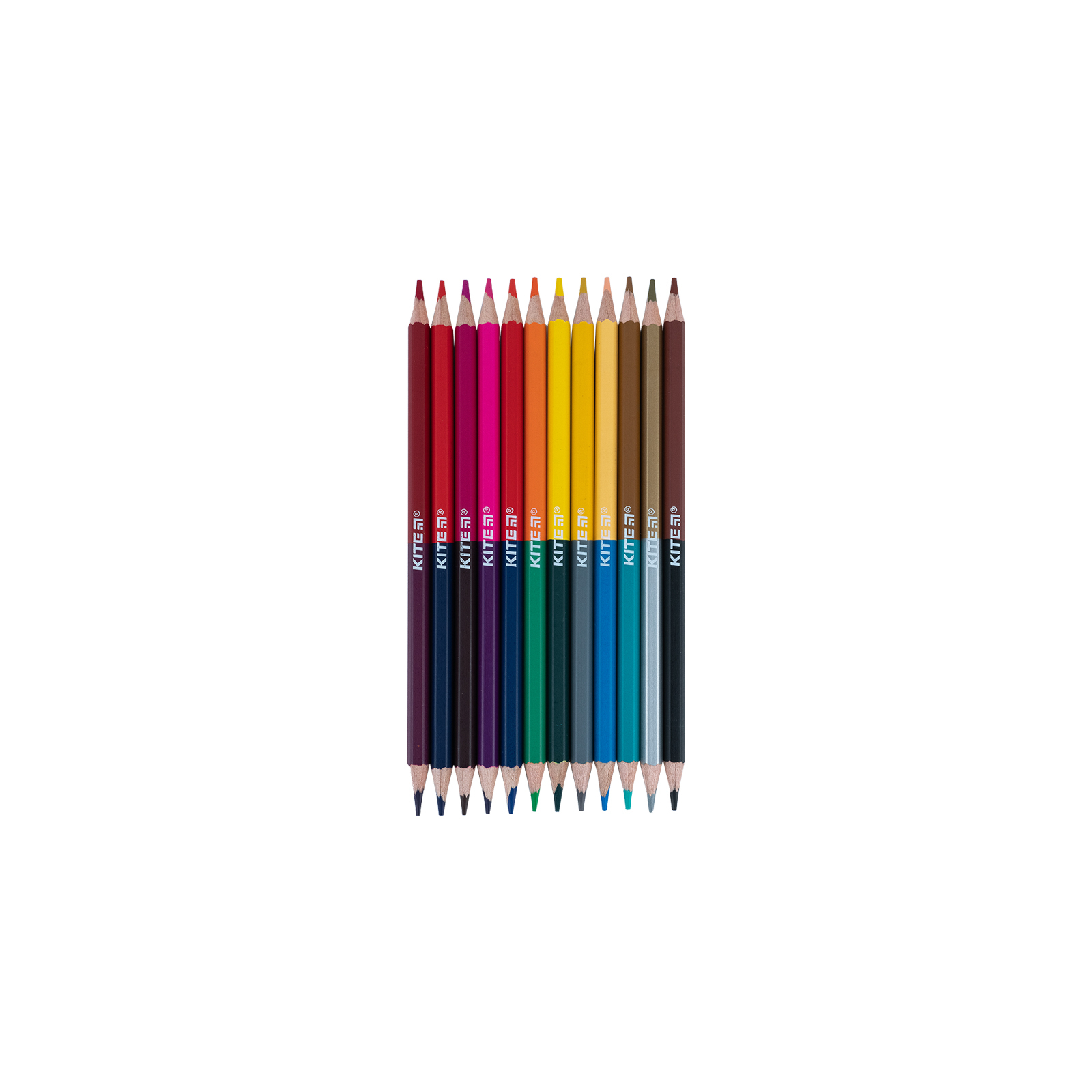 Карандаши цветные Kite Fantasy двухсторонние, 12 цветов (K22-054-2) изображение 4