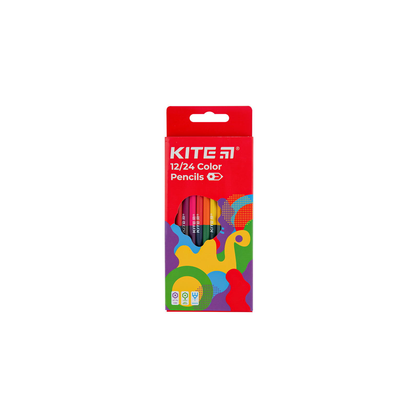 Карандаши цветные Kite Fantasy двухсторонние, 12 цветов (K22-054-2)