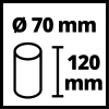 Фильтр для строительного пылесоса Einhell поролоновый, 5шт, до 2347160 (2351135) изображение 4