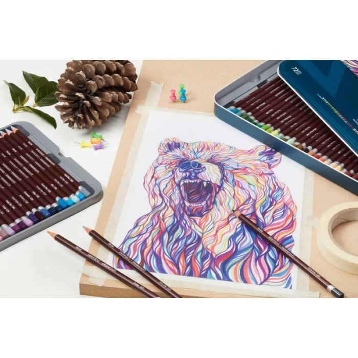 Карандаши цветные Derwent Coloursoft, 72 цветов (5028252188951) изображение 2 Карандаши цветные Derwent Coloursoft, 72 цветов (5028252188951) изображение 2