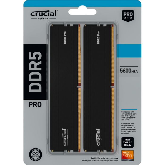 Модуль памяти для компьютера DDR5 64GB (2x32GB) 5600 MHz Pro Micron (CP2K32G56C46U5) изображение 5