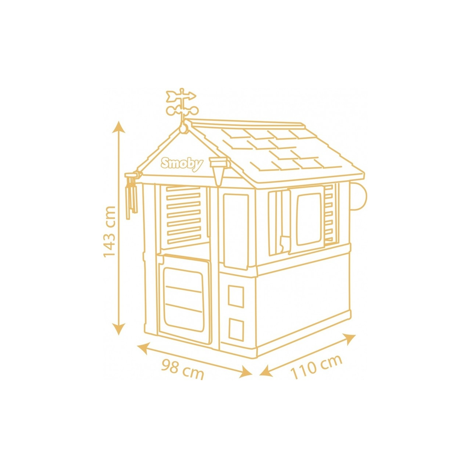 Игровой домик Smoby Четыре сезона 110 х 98 х 143 см (810731) изображение 4
