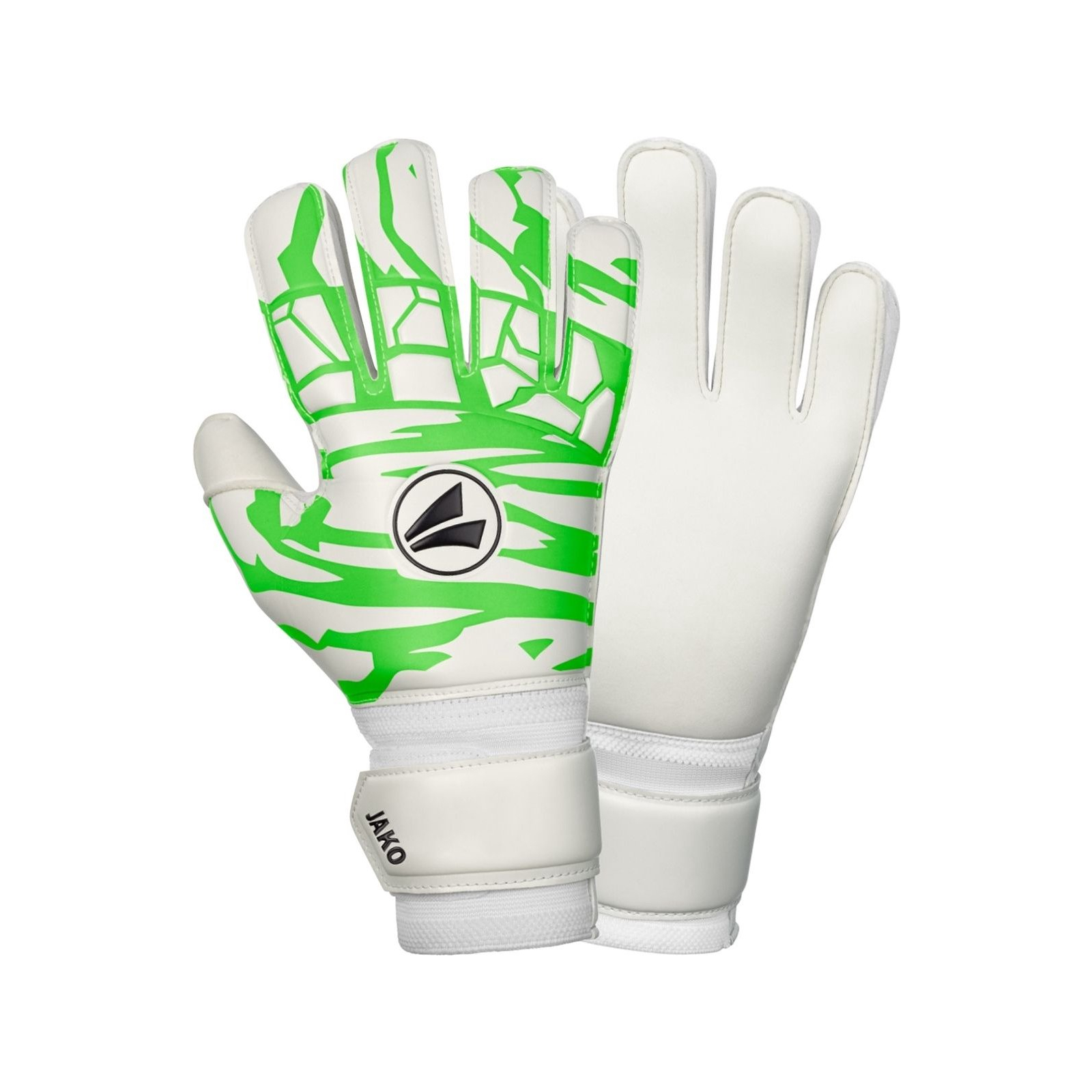 Вратарские перчатки Jako GK Animal Basic RC 2596-023 білий, зелений Чол 11 (4067633119956) изображение 2