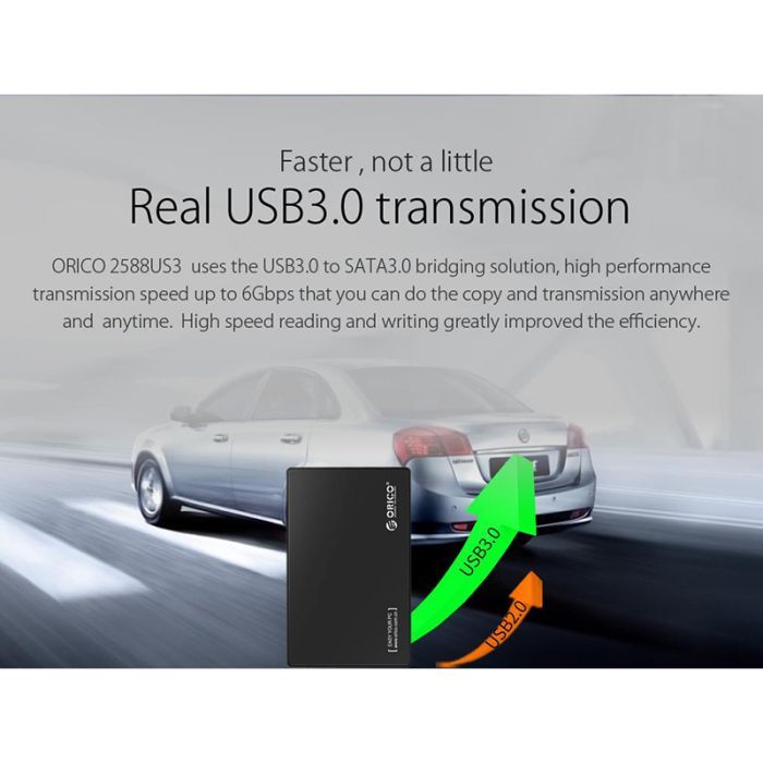Карман внешний Orico HDD 2588US3-V1-BK-BP (HC380374) изображение 4