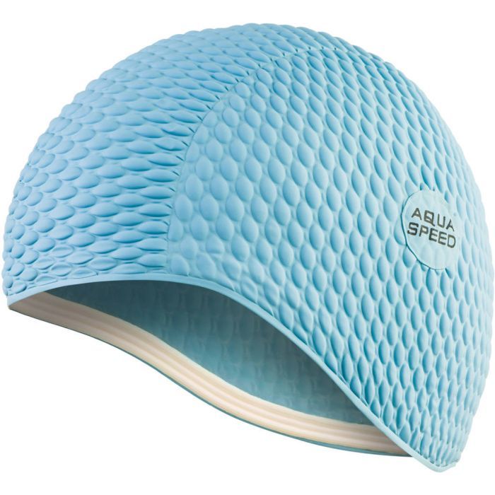 Шапка для плавания Aqua Speed Bombastic Junior 9879 блакитний Діт OSFM (5908217698797)