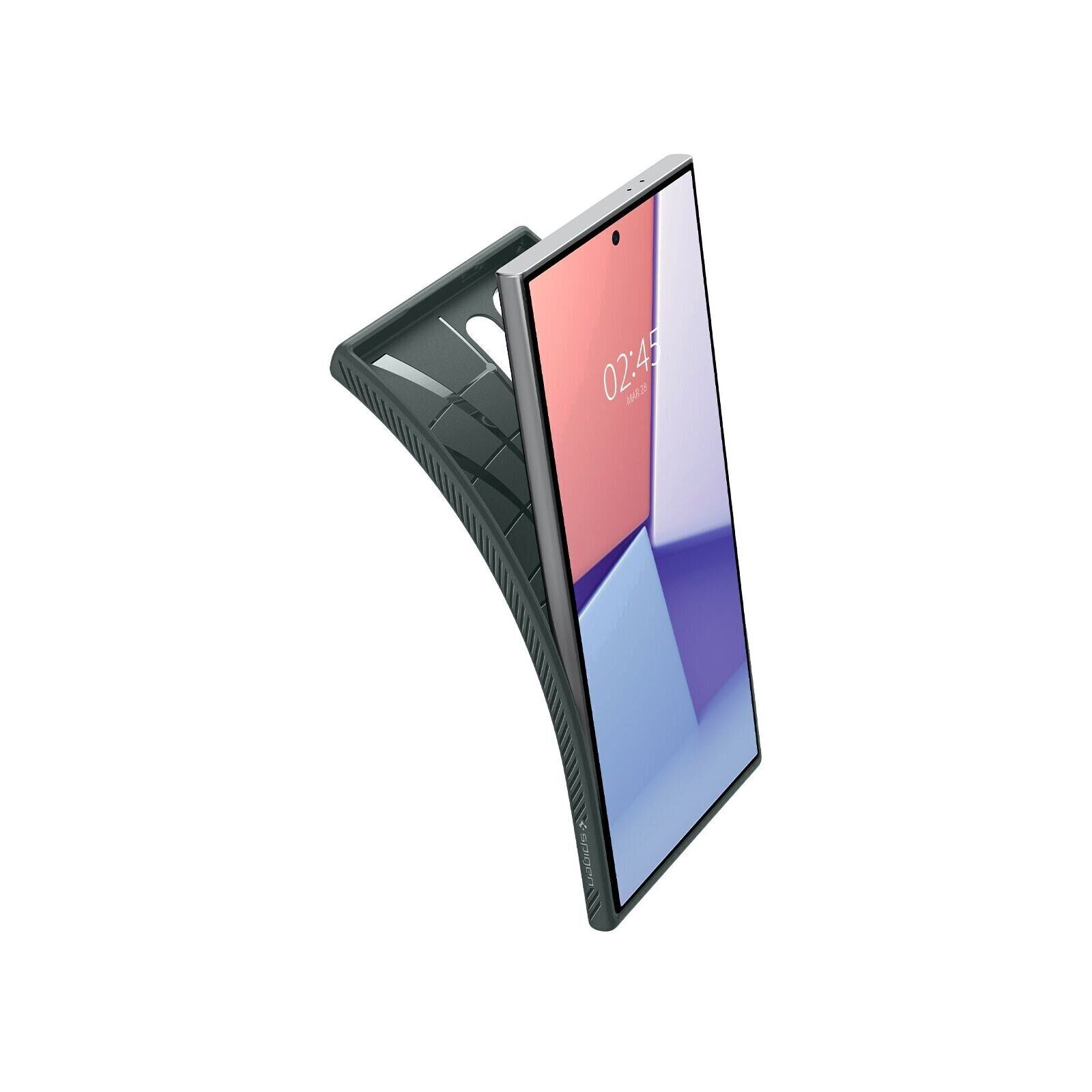 Чехол для мобильного телефона Spigen Samsung Galaxy S24 Ultra, Liquid Air, Abyss Green (ACS07288) изображение 6