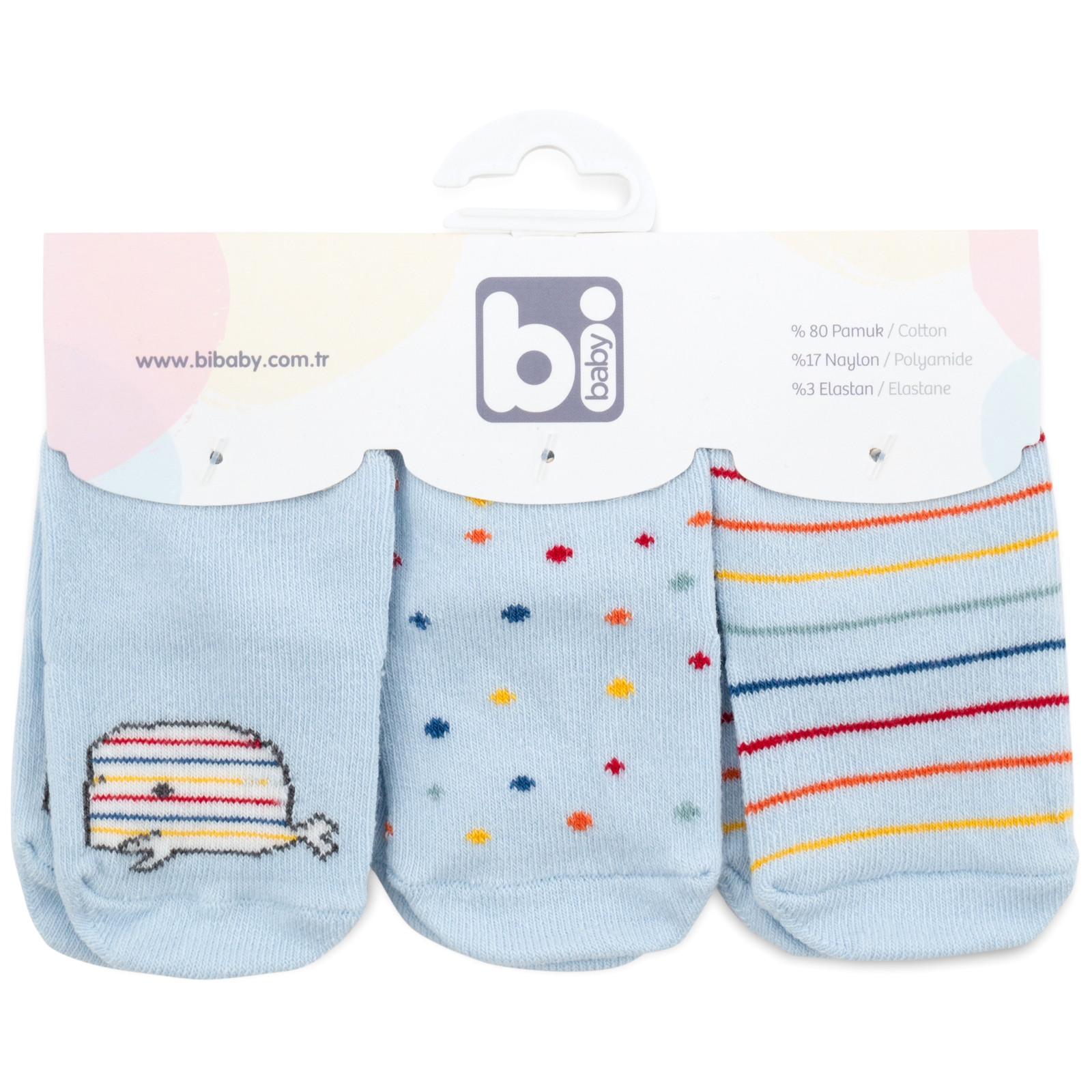 Шкарпетки дитячі Bibaby набір (68364-0-6B-blue)