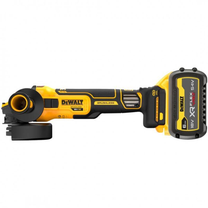 Шліфувальна машина DeWALT 18В XR Li-lon 6Ah, 125 мм, 3000-9000об/хв (DCG409VST1) зображення 4