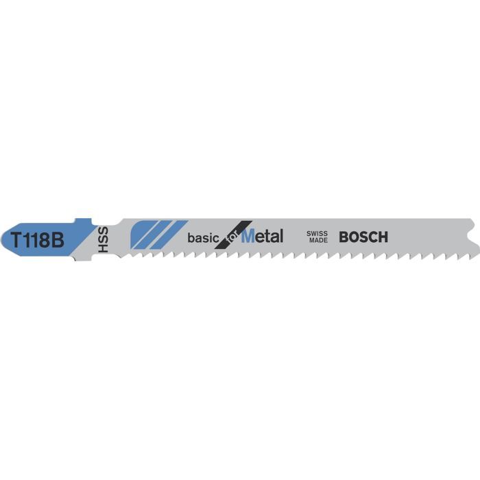 Полотно Bosch по металлу T 118 B, 1.9-2.3х92мм, 5шт (2.608.631.014) изображение 2