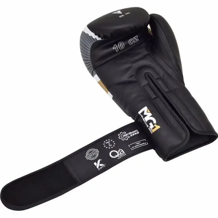 Боксерские перчатки RDX F7 Ego Black Golden 10 унцій (BGR-F7BGL-10oz) изображение 4