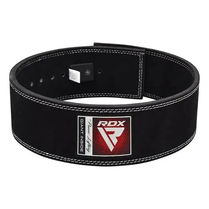 Атлетический пояс RDX 4 Pro Liver Buckle шкіряний Black Plus XL (WBL-4LB-XL+) изображение 2