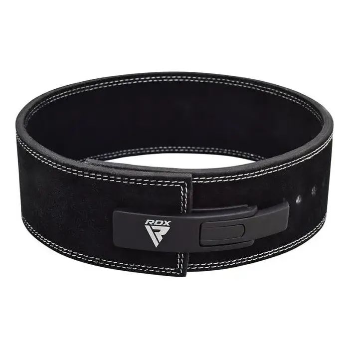 Атлетический пояс RDX 4 Pro Liver Buckle шкіряний Black Plus XL (WBL-4LB-XL+) изображение 3
