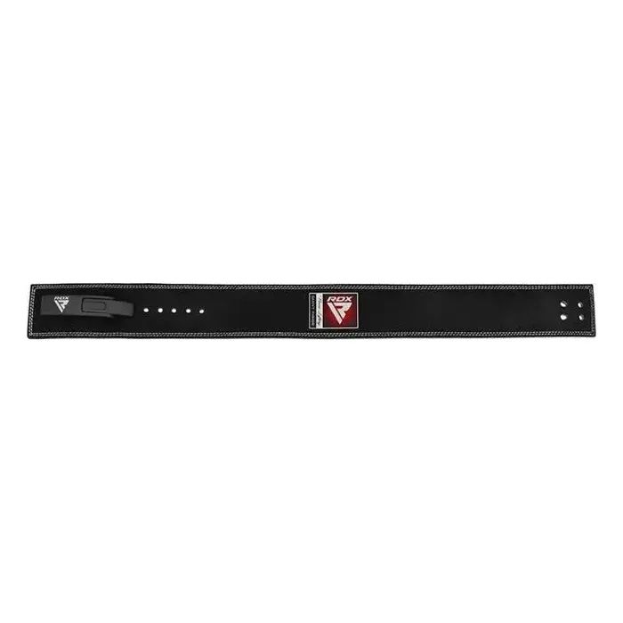 Атлетический пояс RDX 4 Pro Liver Buckle шкіряний Black Plus XL (WBL-4LB-XL+) изображение 4