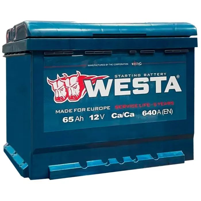 Аккумулятор автомобильный Westa 6CT-65 А (1)