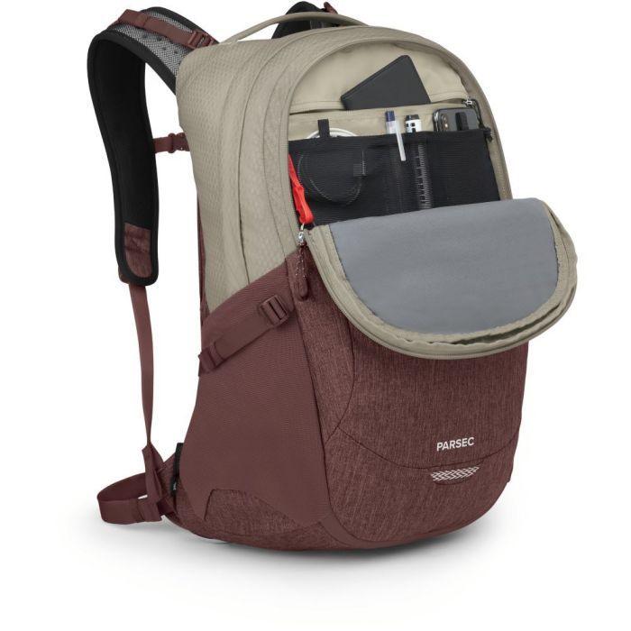 Рюкзак туристический Osprey Parsec 26 sawdust tan/raisin red O/S (009.3641) изображение 4
