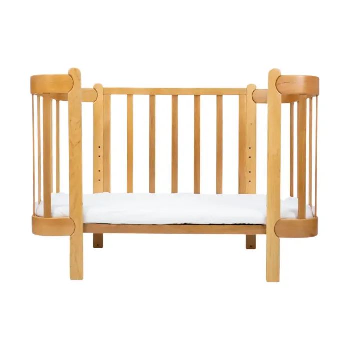 Кроватка Ingvart трансформер Nika 60 с опускной боковинкой (60х94, 60х120) бело-серая (3190037040) изображение 3