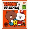 Зошит Yes А5 Line Friends 12 аркушів клітинка (766795) зображення 3