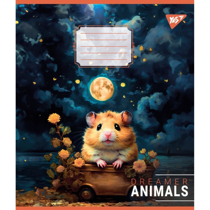 Зошит Yes Dreamer animals 24 аркушів клітинка (767013) зображення 5