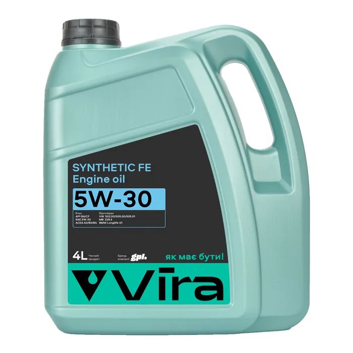 Моторное масло VIRA Synthetic FE 5W-30 4 л (VI0267)