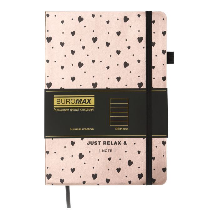 Книга записная Buromax RELAX А5 96 листов линия, розовое золото (BM.295201-23) изображение 2
