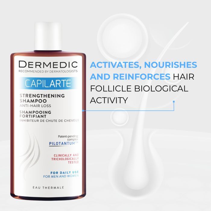 Шампунь Dermedic Capilarte Зміцнювальний проти випадання волосся 300 мл (5901643174170) зображення 2