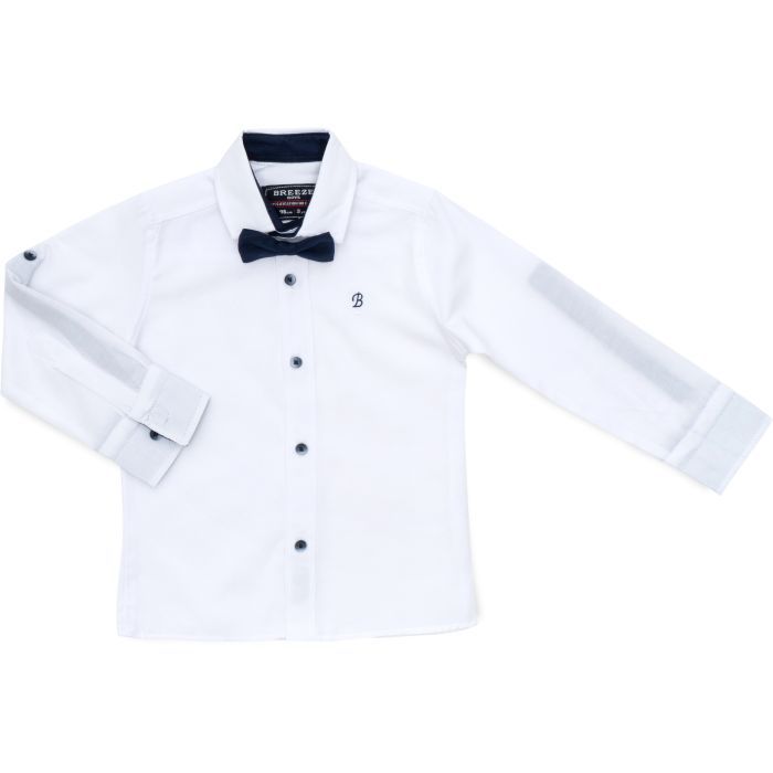 Рубашка детская Breeze с бабочкой (G-431-140B-white)