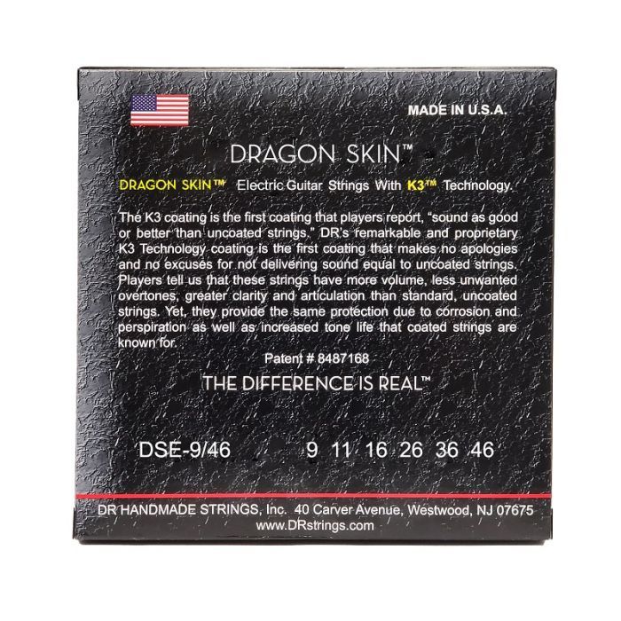 Струны для гитары DR Strings DRAGON SKIN Electric - Light Heavy (9-46) (DSE-9/46) изображение 3