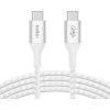Дата кабель USB-C to USB-C 1.0m 240W white Belkin (CAB015BT1MWH)
